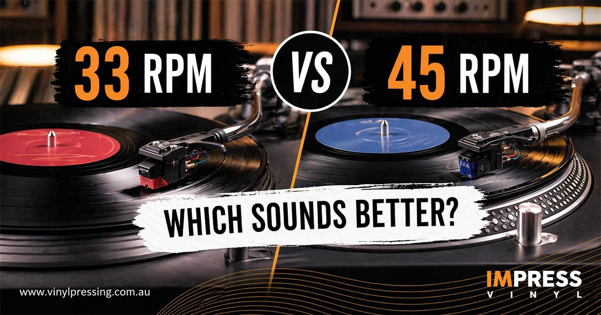 33 RPM vs 45 RPM sound comparison